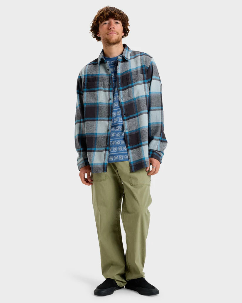 QUIKSILVER DNA FLANNEL - QUARRY PLAID