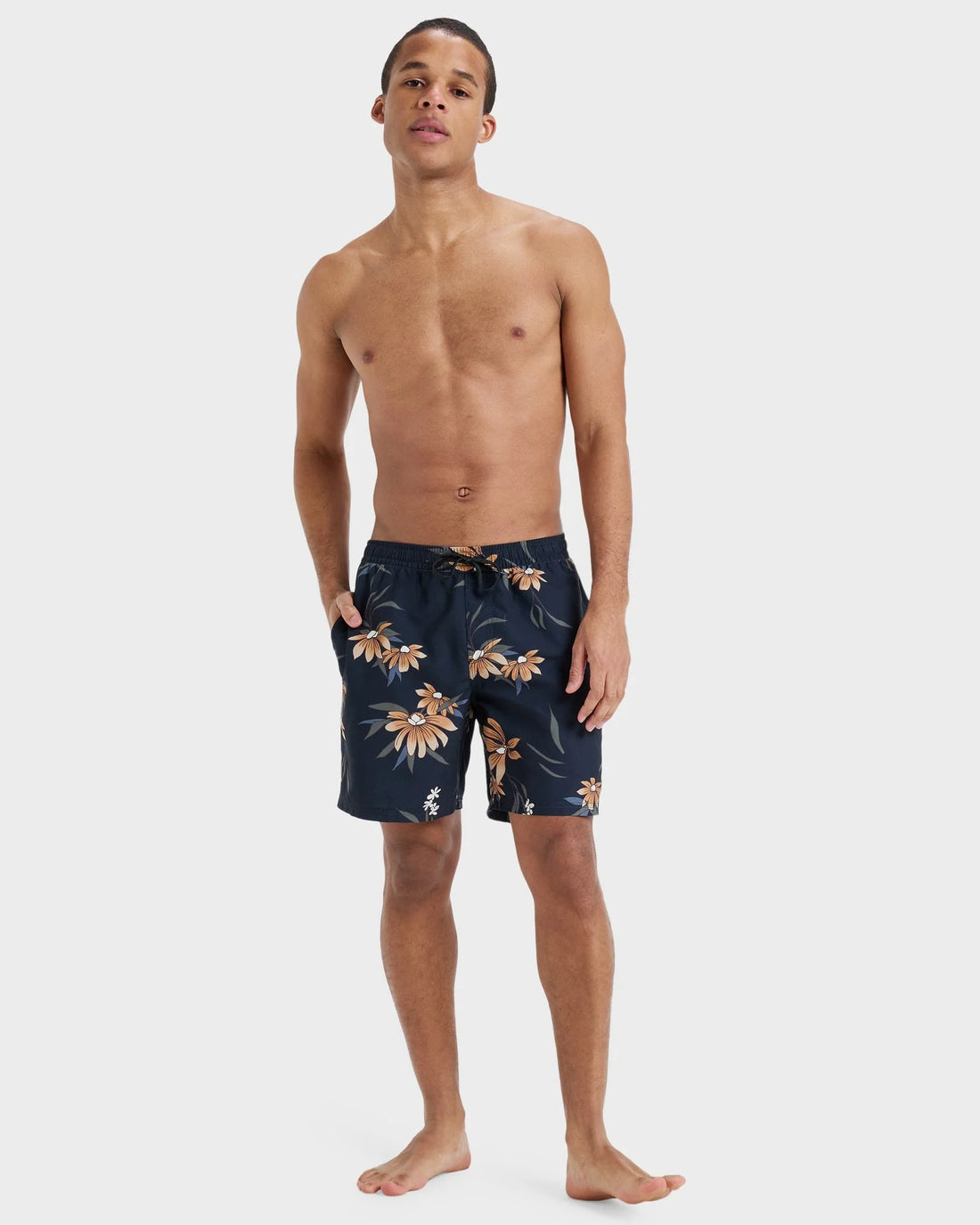 QUIKSILVER EVERYDAY STRAIGHT VOLLEY 17NB - BLACK COASTAL FLORAL