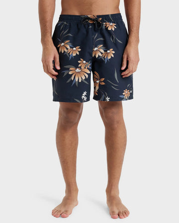 QUIKSILVER EVERYDAY STRAIGHT VOLLEY 17NB - BLACK COASTAL FLORAL