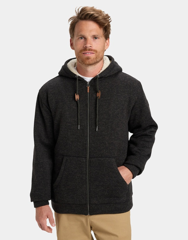 QUIKSILVER KELLER SHERPA - BLACK HEATHER