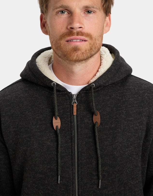 QUIKSILVER KELLER SHERPA - BLACK HEATHER