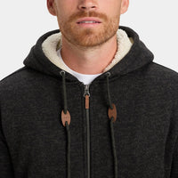 QUIKSILVER KELLER SHERPA - BLACK HEATHER