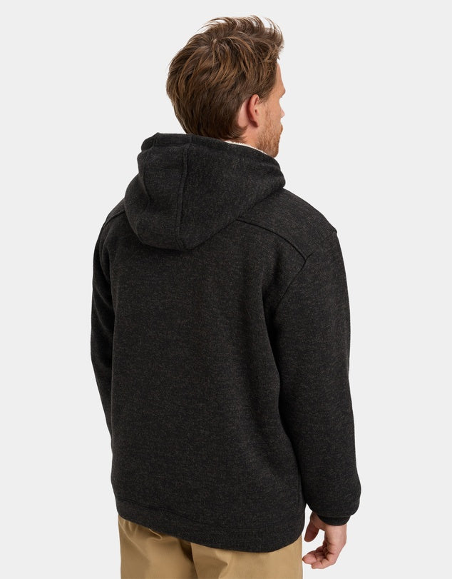 QUIKSILVER KELLER SHERPA - BLACK HEATHER