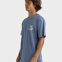 QUIKSILVER  LAZY PALMS SHORT SLEEVE -  CHINA BLUE
