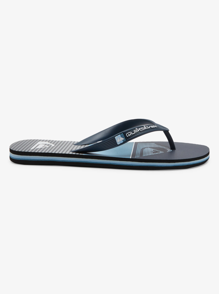 QUIKSILVER MOLOKAI SLAB THONGS - GREY 1