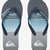 QUIKSILVER MOLOKAI SLAB THONGS - GREY 1