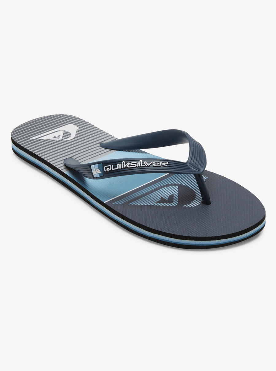 QUIKSILVER MOLOKAI SLAB THONGS - GREY 1