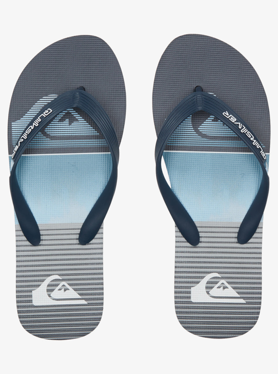 QUIKSILVER MOLOKAI SLAB THONGS - GREY 1