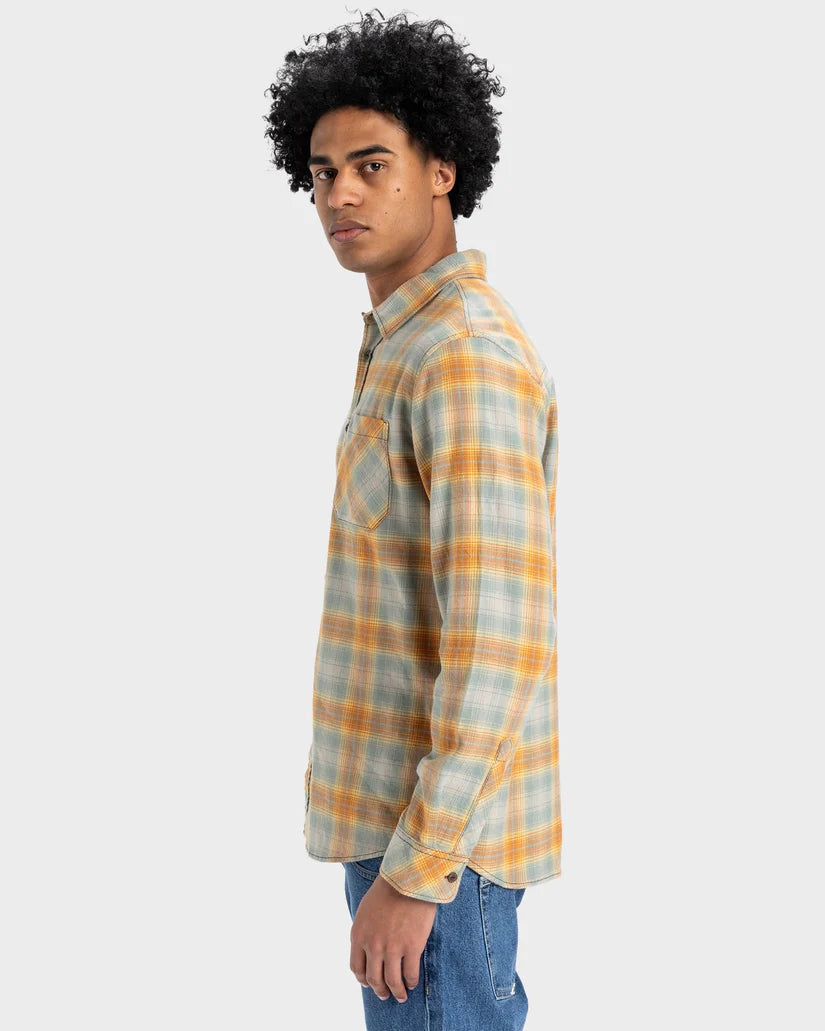 QUIKSILVER QS CLASSIC FLANNEL -  CHINOIS GREEN CLASSIC FLANNEL