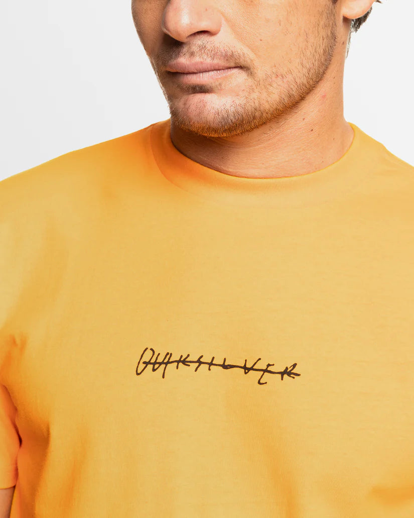 QUIKSILVER QS RUSHED DNA LOGO - RADIANT YELLOW