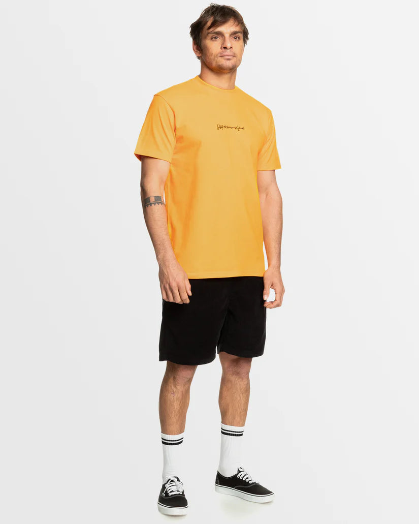 QUIKSILVER QS RUSHED DNA LOGO - RADIANT YELLOW