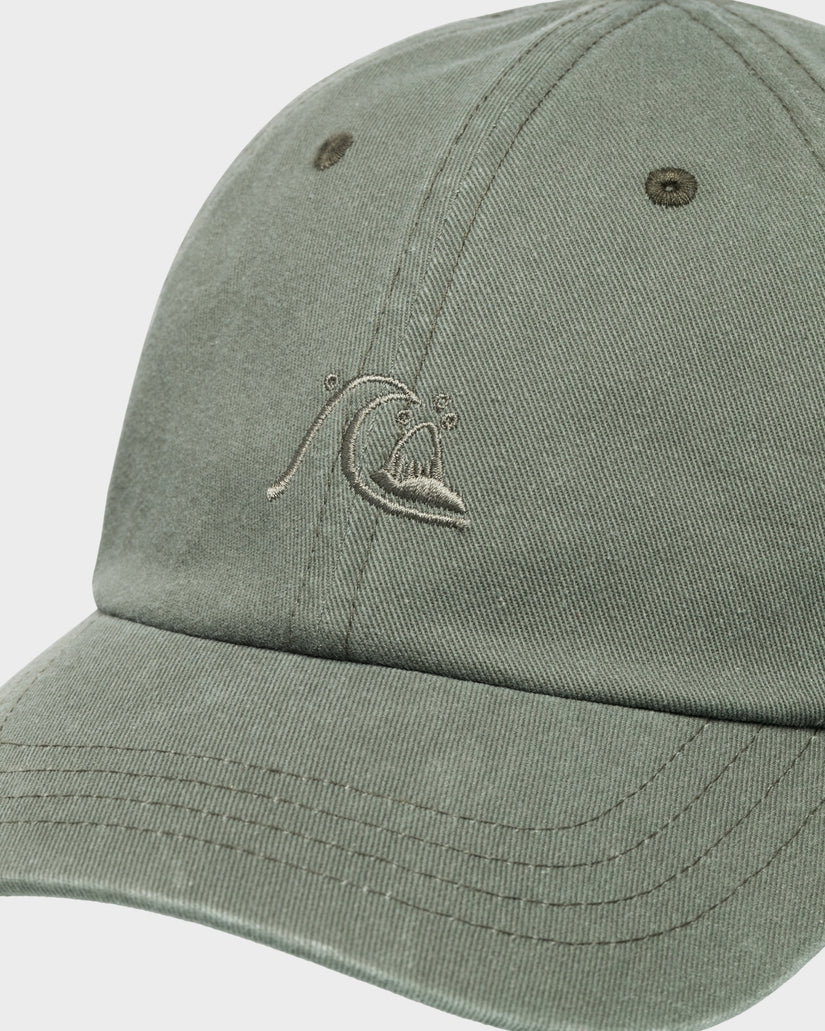 QUIKSILVER RAD SPLATTER DAD CAP - GRAPE LEAF