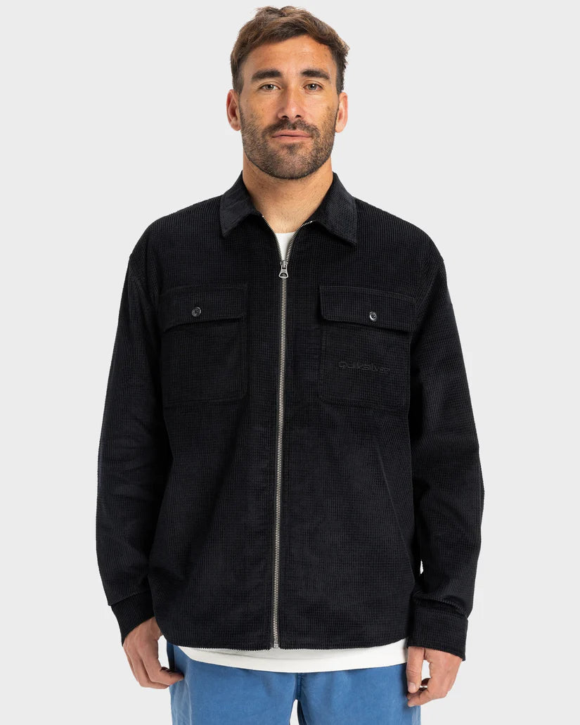 QUIKSILVER MENS SHAPAC RAD CASUAL JACKET - BLACK