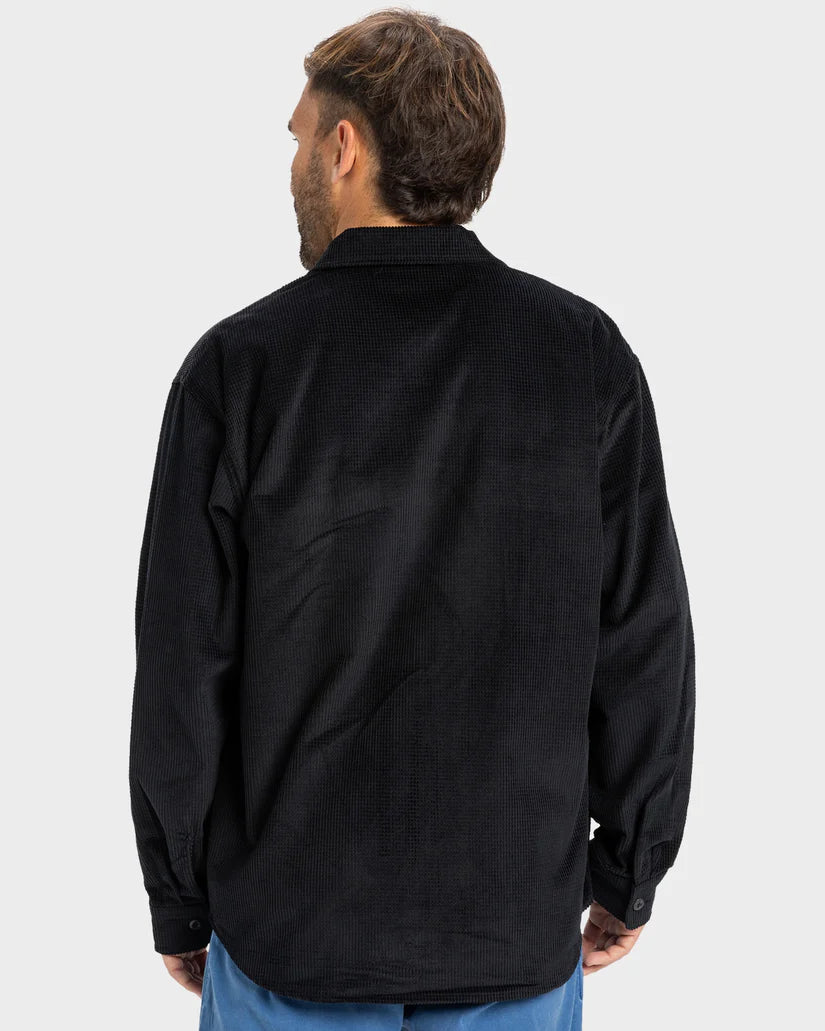 QUIKSILVER MENS SHAPAC RAD CASUAL JACKET - BLACK