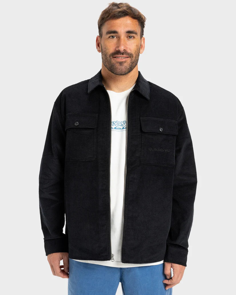 QUIKSILVER MENS SHAPAC RAD CASUAL JACKET - BLACK