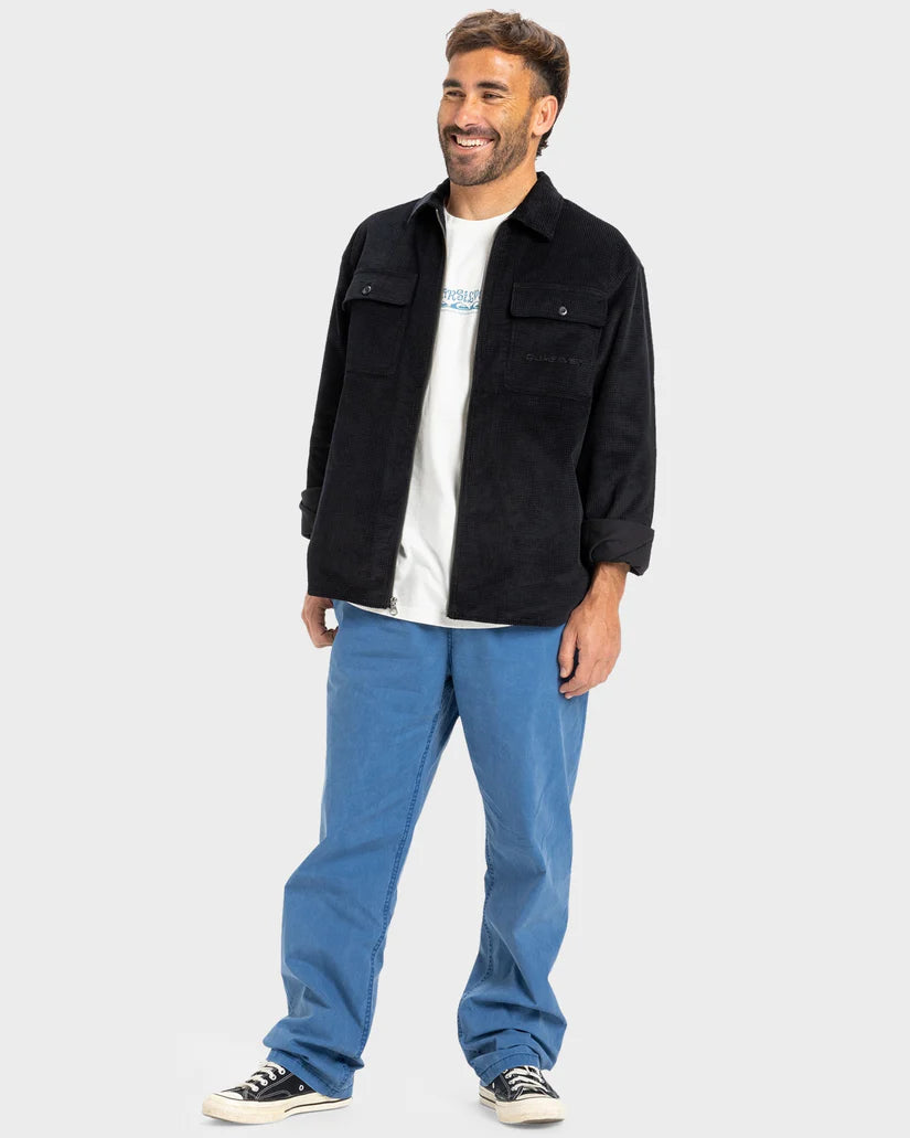 QUIKSILVER MENS SHAPAC RAD CASUAL JACKET - BLACK