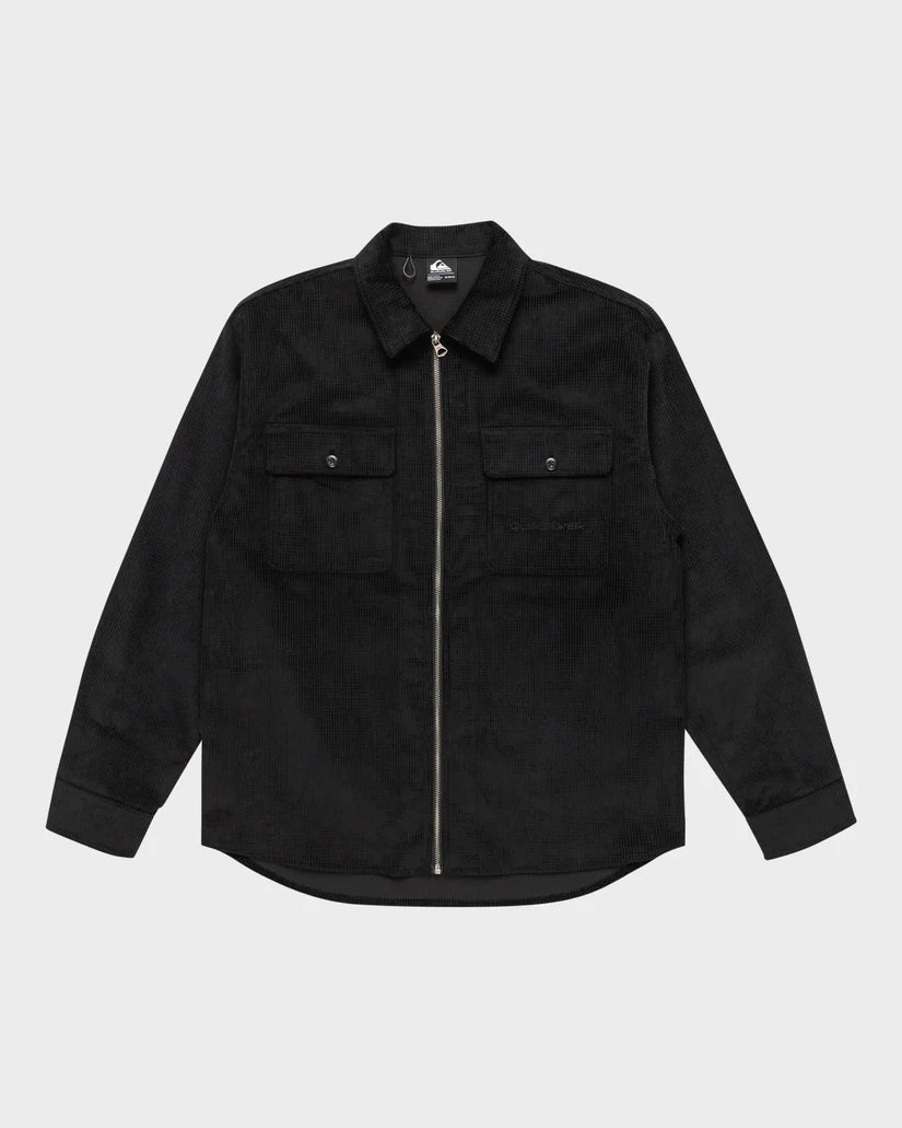 QUIKSILVER MENS SHAPAC RAD CASUAL JACKET - BLACK