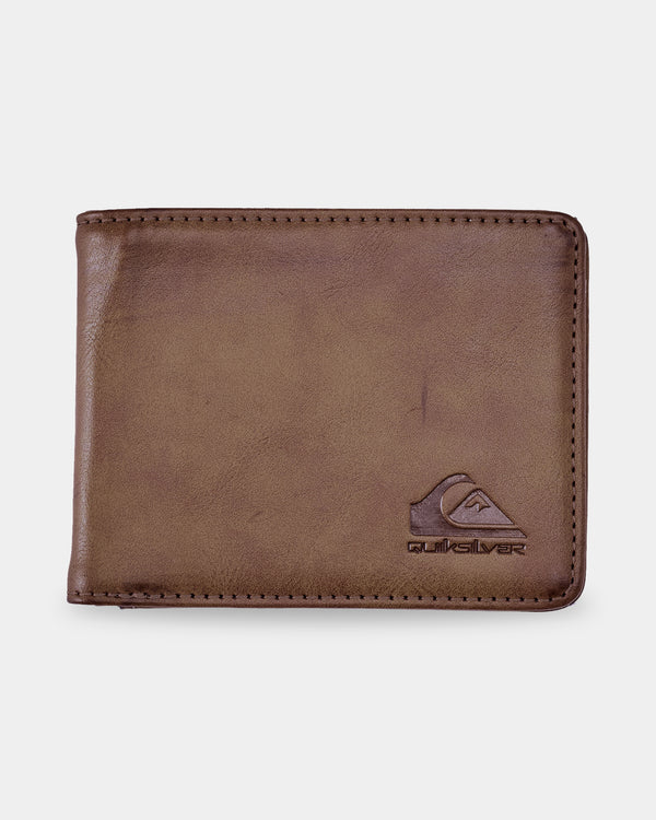 QUIKSILVER  SLIM RAYS WALLET - CHOCOLATE BROWN