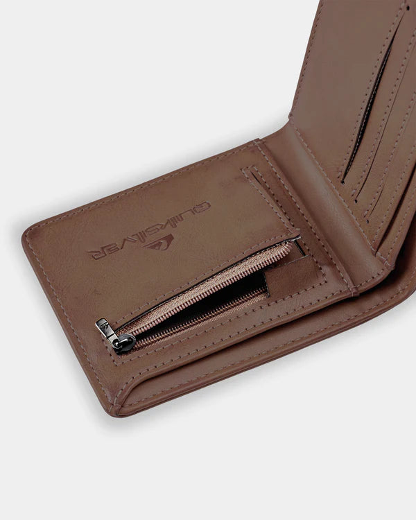 QUIKSILVER  SLIM RAYS WALLET - CHOCOLATE BROWN