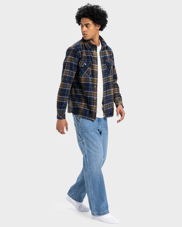 QUIKSILVER SURF DAYS LONG SLEEVE SHIRT - ESTATE BLUE