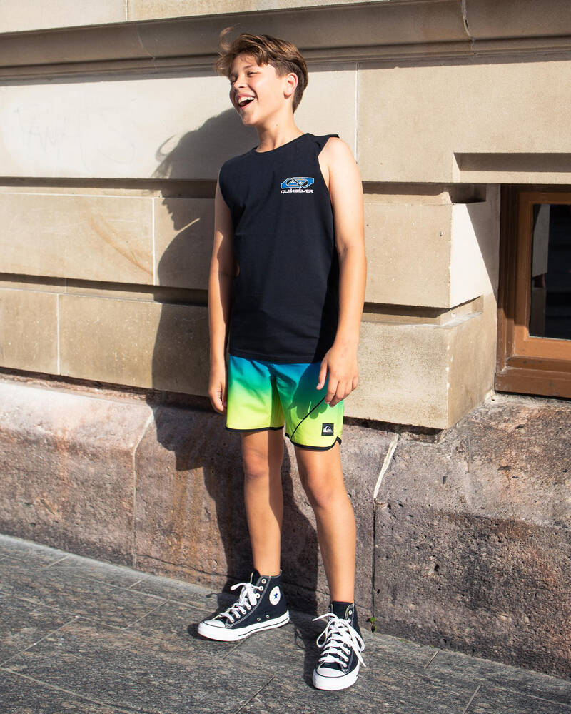QUIKSILVER SURF SILK NEW WAVE BOY 12 - SAFETY YELLOW