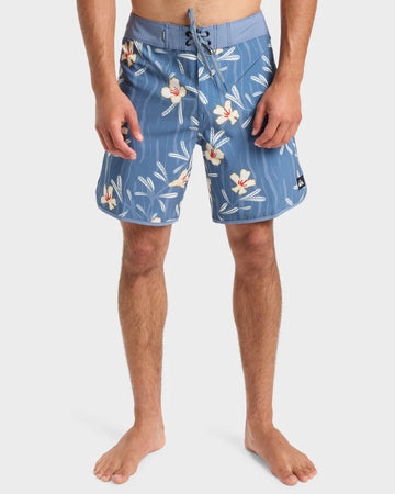 QUIKSILVER SURFSILK SCALLOP - CHINA BLUE DUSTY FLORAL