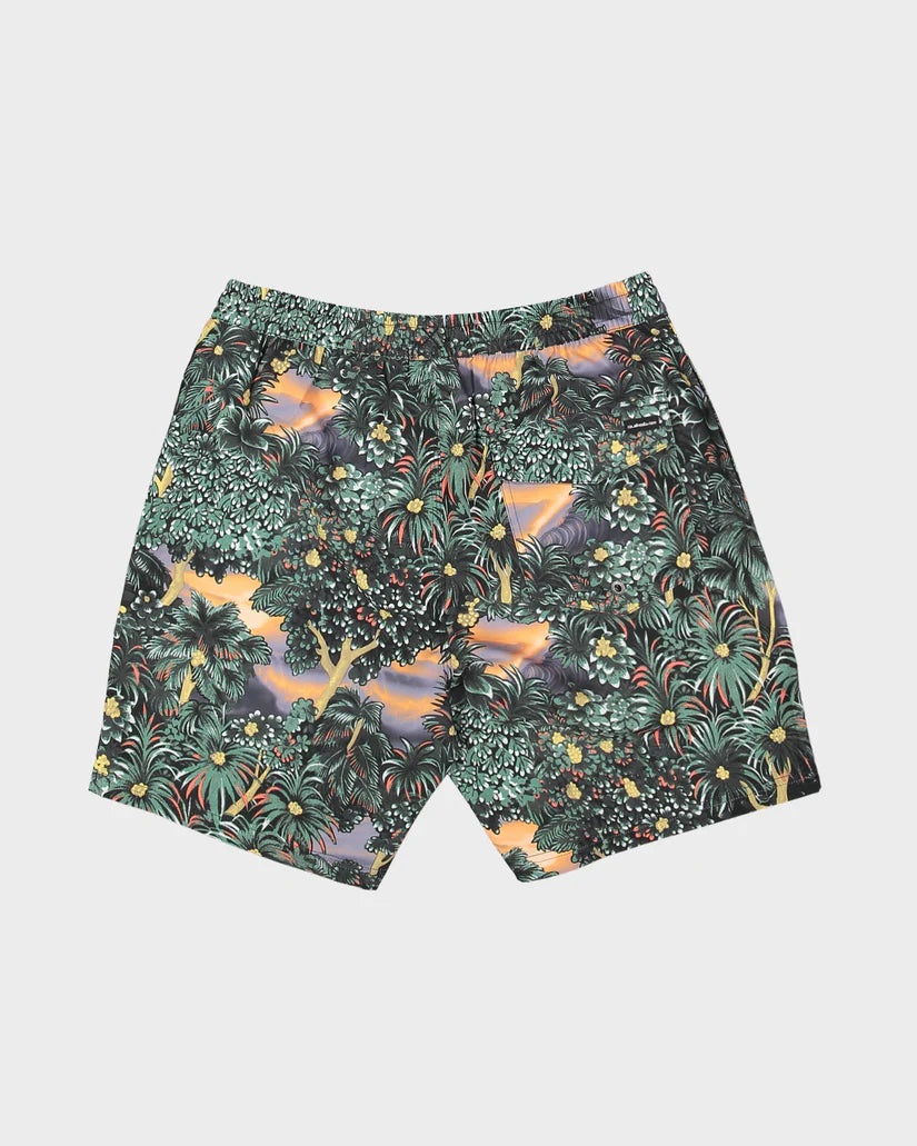 QUIKSILVER SURFSILK STRAIGHT VOLLEY 17NB - INDIA INK HIDDEN GEM