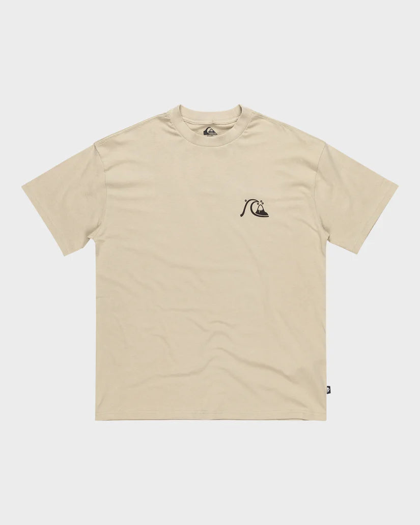 QUIKSILVER MENS TAIL SPIN SS - ABBEY STONE