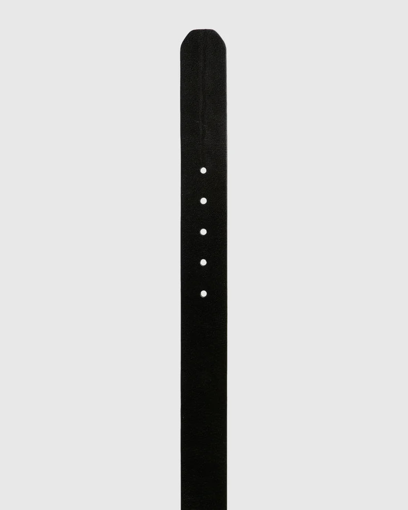 QUIKSILVER THE EVERYDAILY LEATHER BELT - BLACK