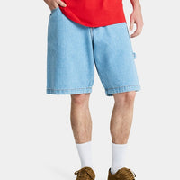 QUIKSILVER YG BAGGY DENIM SHORT - INDIGO LIGHT