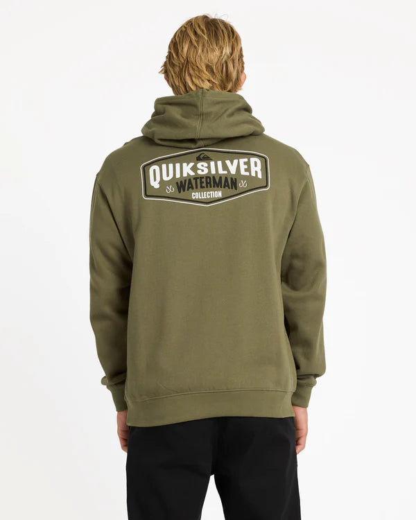 QUIKSILVER HOOK PULLOVER HOODIE - OLIVE