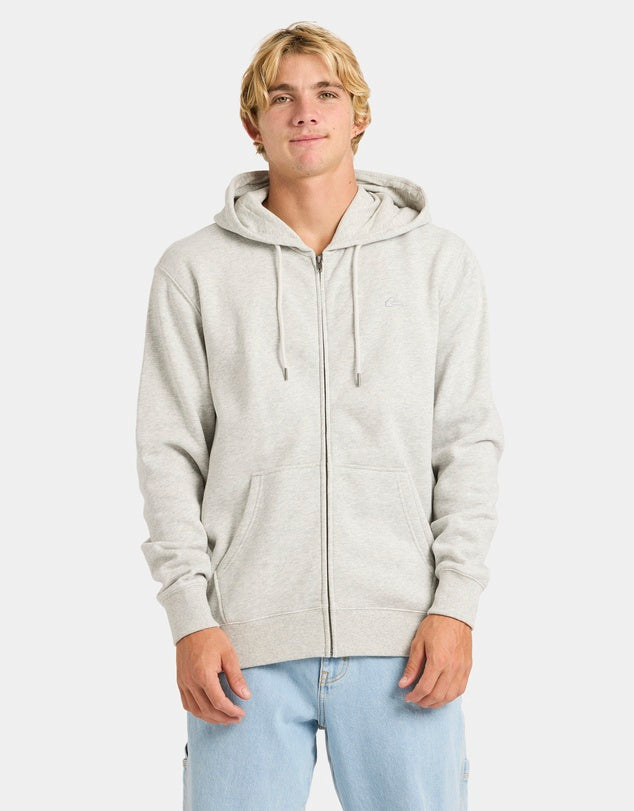 QUIKSILVER SALT WATER ZIP HOOD - LIGHT GREY HEATHER