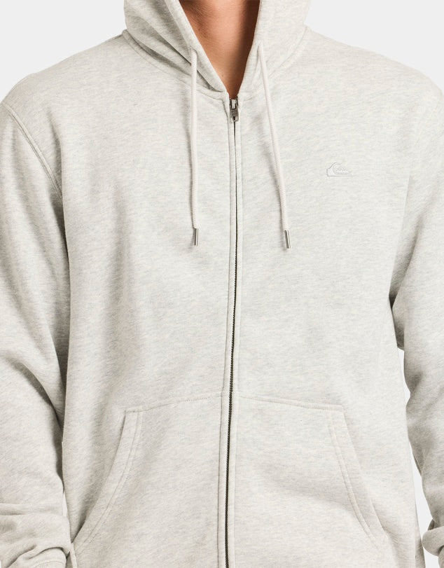 QUIKSILVER SALT WATER ZIP HOOD - LIGHT GREY HEATHER