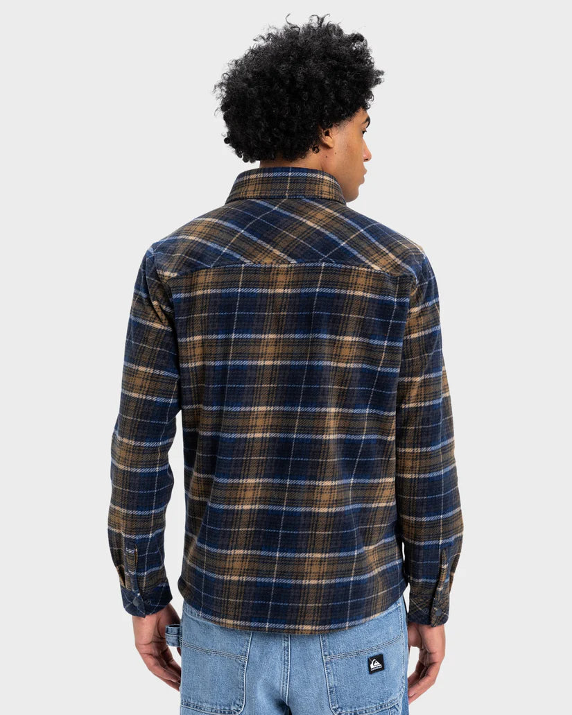 QUIKSILVER SURF DAYS LONG SLEEVE SHIRT - ESTATE BLUE