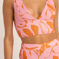 RHYTHM  BORA BORA FLORAL TOP - PINK