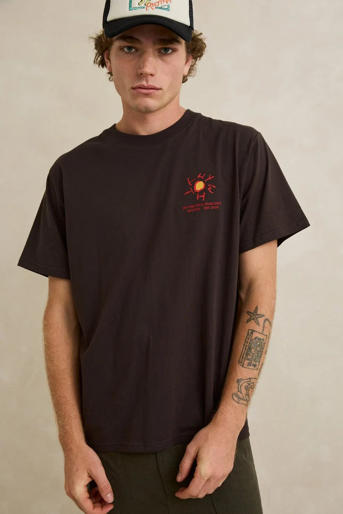 RHYTHM CACTUS SS T-SHIRT - VINTAGE BLACK