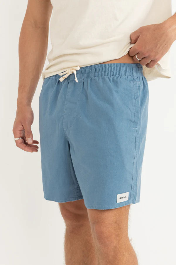 RHYTHM CLASSIC LINEN JAM SHORT -  MINERAL BLUE