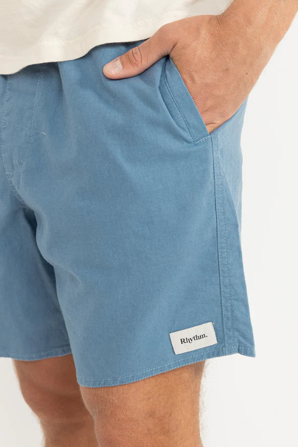 RHYTHM CLASSIC LINEN JAM SHORT -  MINERAL BLUE