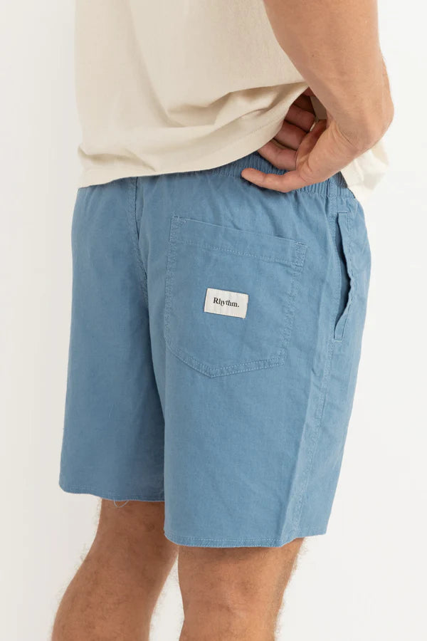 RHYTHM CLASSIC LINEN JAM SHORT -  MINERAL BLUE