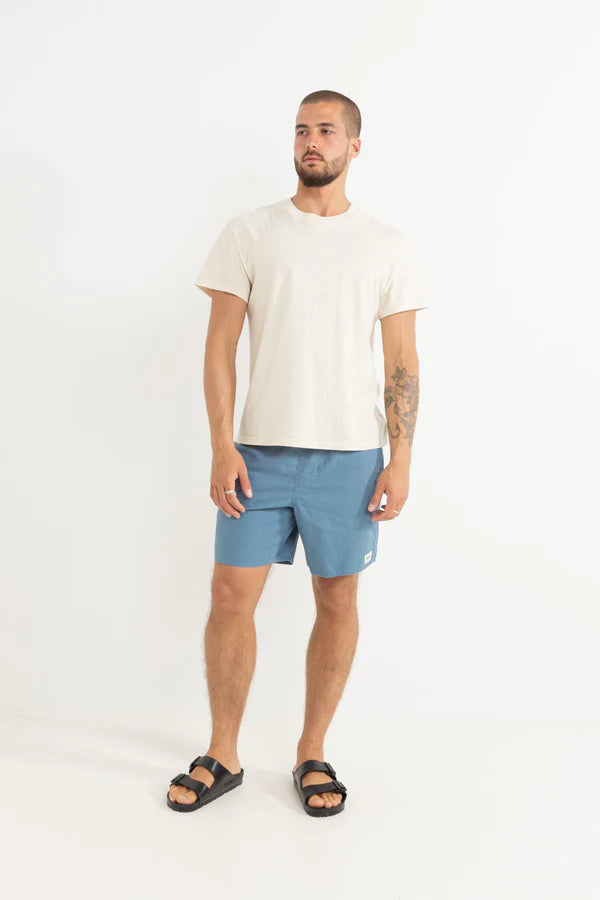 RHYTHM CLASSIC LINEN JAM SHORT -  MINERAL BLUE