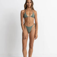 RHYTHM CLASSIC TIE SIDE HI CUT PANT - OLIVE