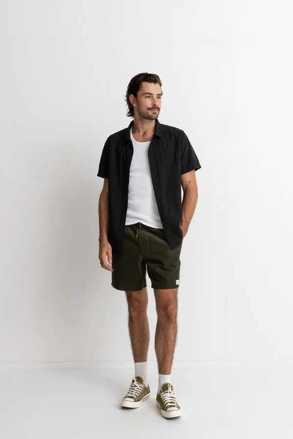 RHYTHM CLASSIC CORD JAM SHORT -  OLIVE