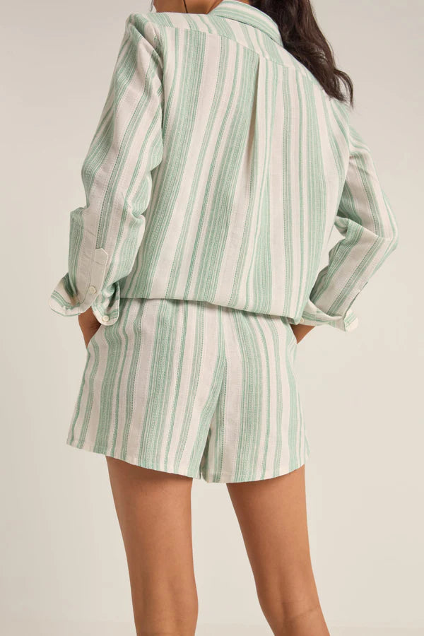 RHYTHM DINERO STRIPE SHORT GREEN
