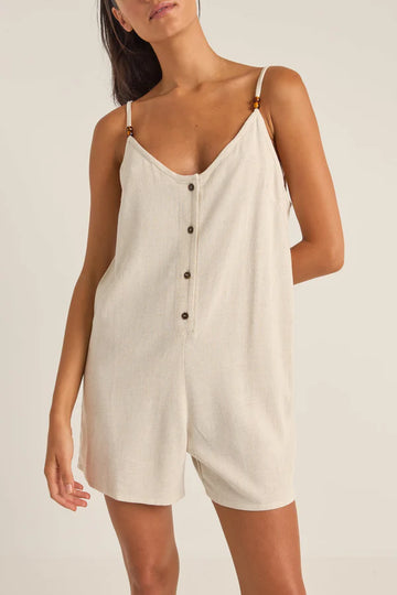 RHYTHM ESSENTIAL ADJUSTABLE ROMPER - OAT