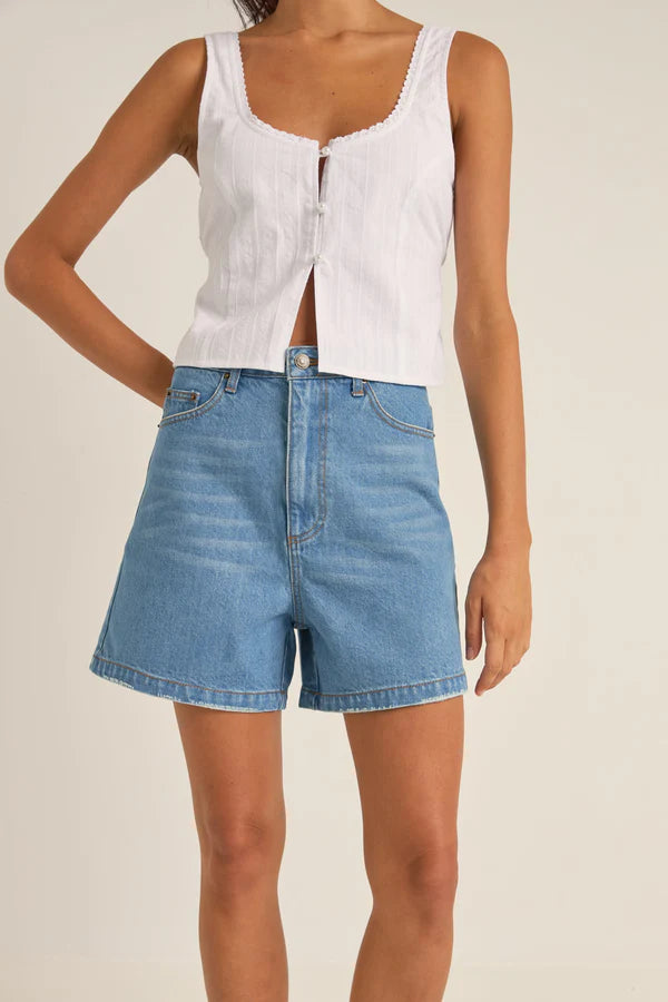 RHYTHM ESCAPE DENIM SHORT -  WASHED BLUE