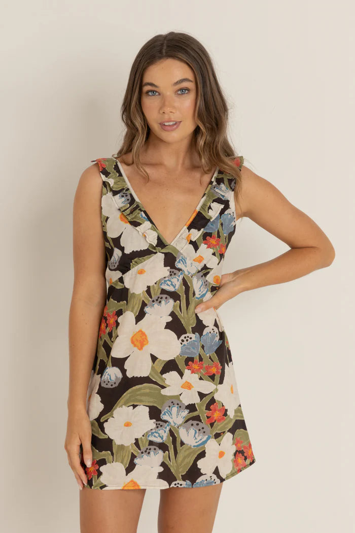 RHYTHM FLORENCE MINI DRESS - GREEN