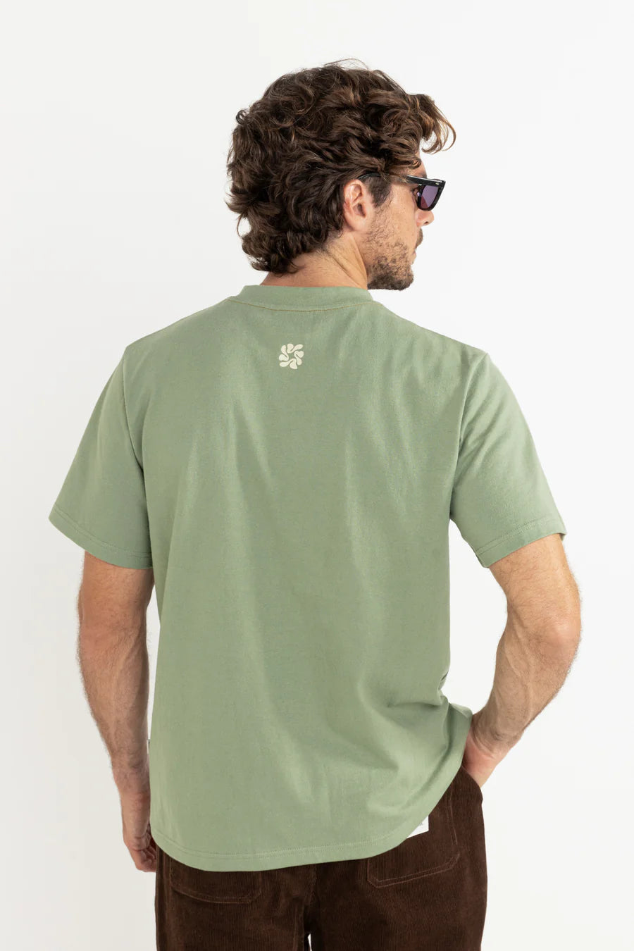 RHYTHM GRANGE VINTAGE SHORT SLEEVE T-SHIRT - SAGE