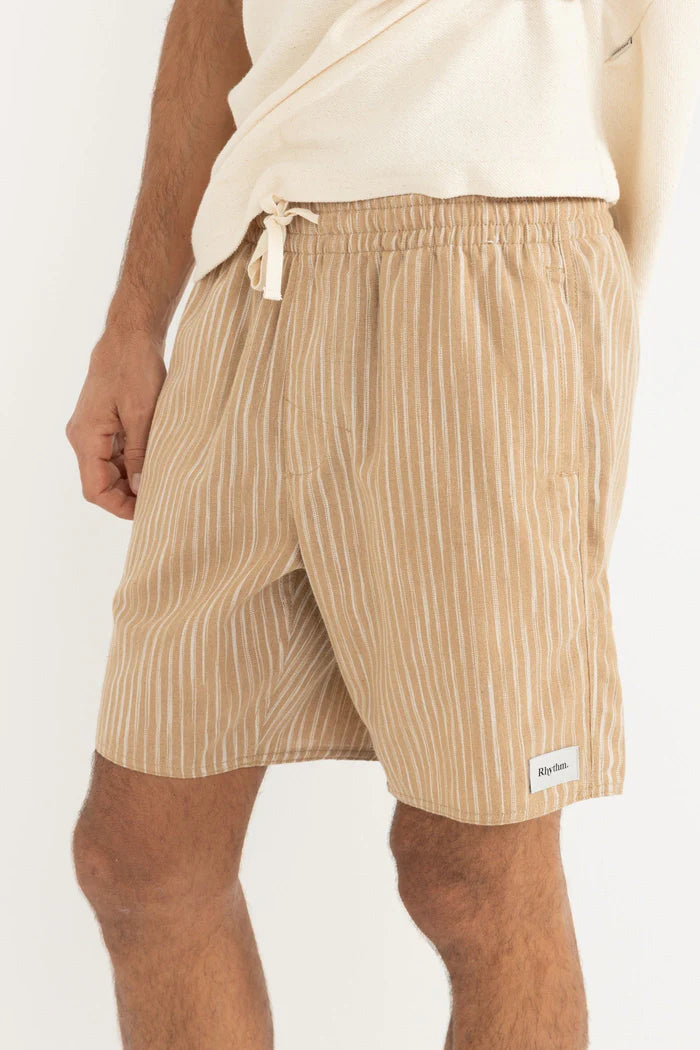 RHYTHM JACQUARD LINEN JAM - SAND STRIPE
