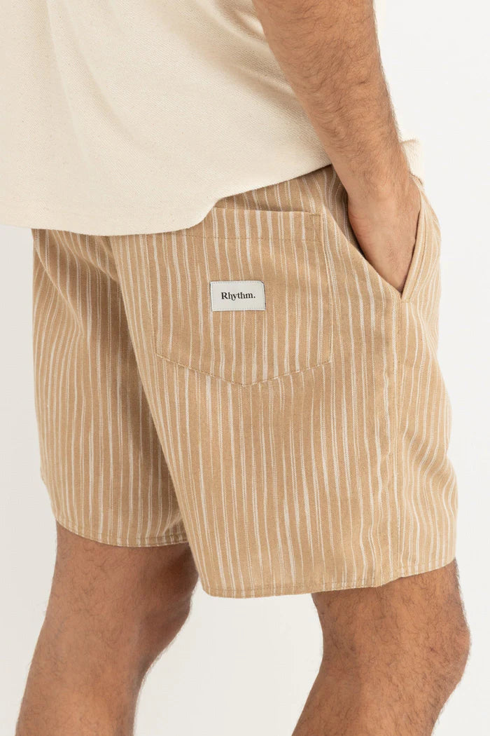 RHYTHM JACQUARD LINEN JAM - SAND STRIPE