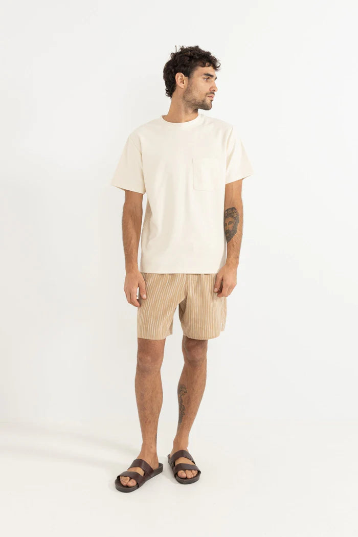 RHYTHM JACQUARD LINEN JAM - SAND STRIPE